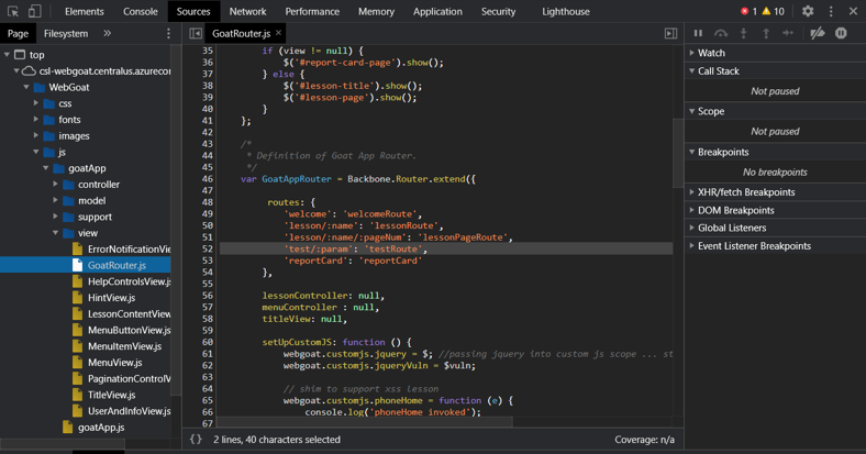 Identificación de las Routes